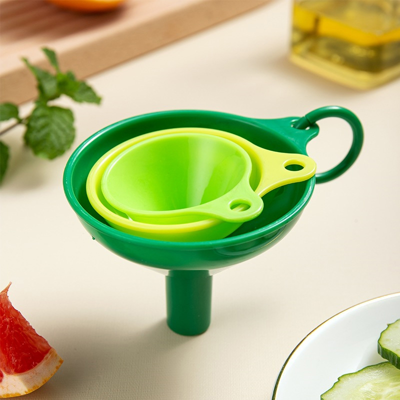 Kitchen Gadgets For Cooking - 3Pcs Set Kitchen Funnel Dispenser Multifunctional