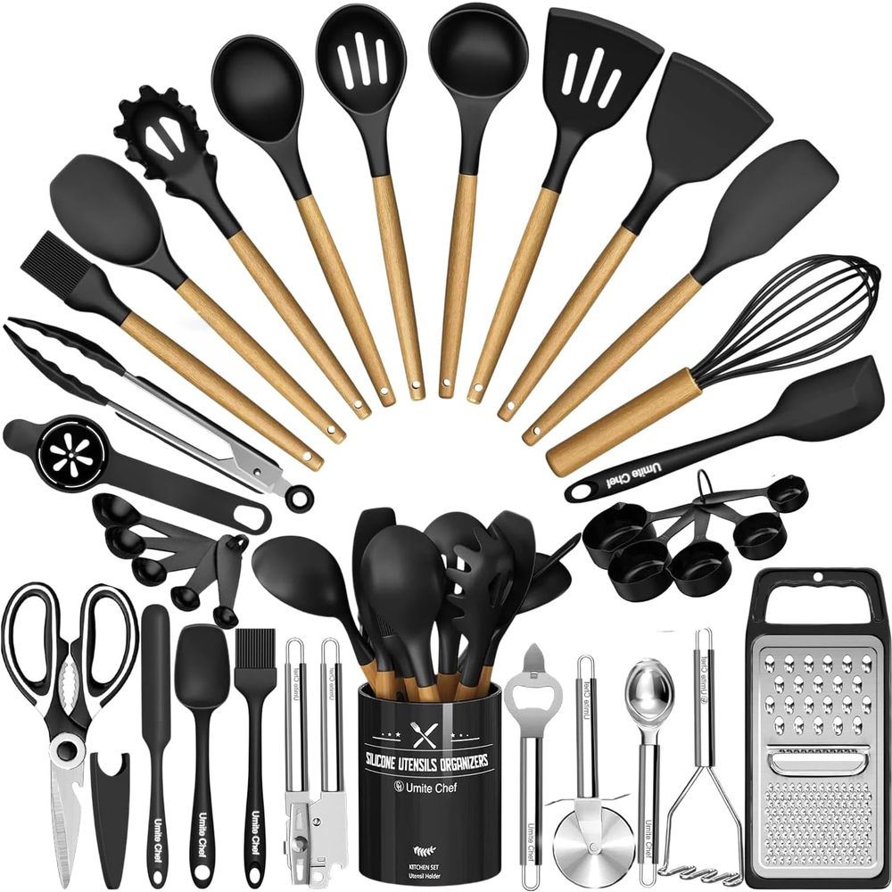 Kitchen Gadgets For Cooking - Kitchen Utensils Set - 34PCS Silicone