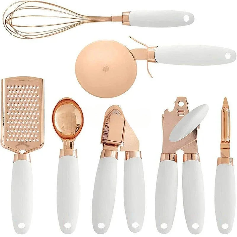 Kitchen Gadgets Gold - Trinket Tools Accessories Gadgets Garlic Press