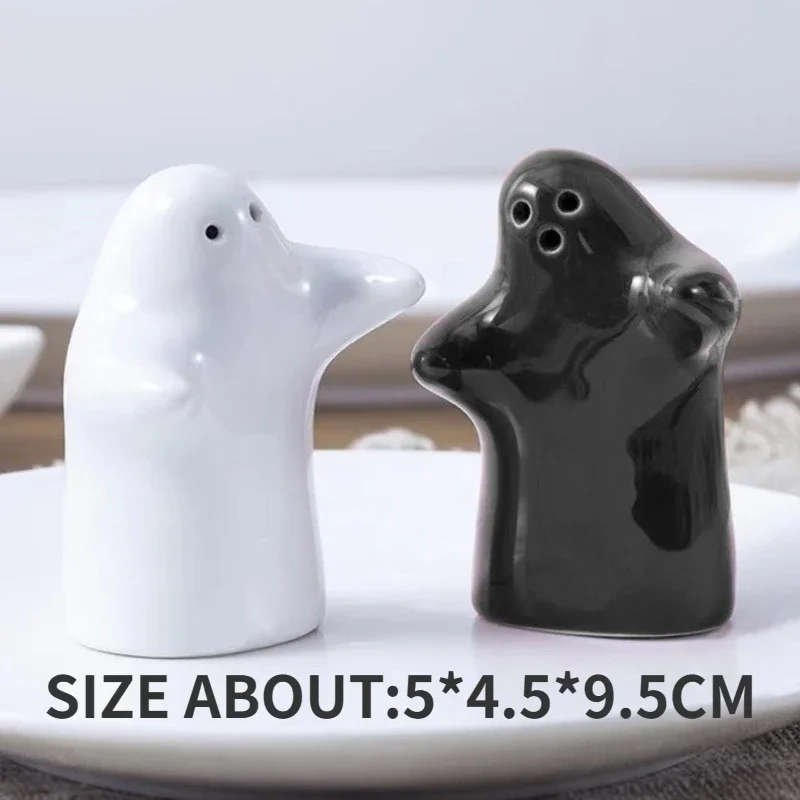 Korean Kitchen Gadgets - Ceramic Ghost Funny Mini Pepper Salt