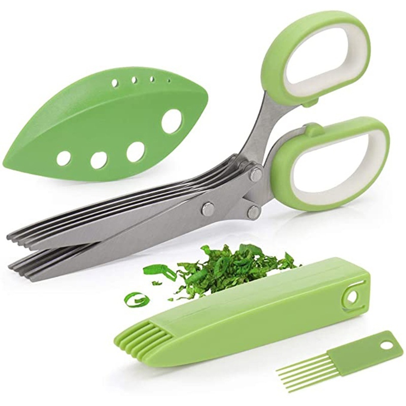 Herb Scissors 5 Blade - Herb Scissors With 5 Blades Kitchen