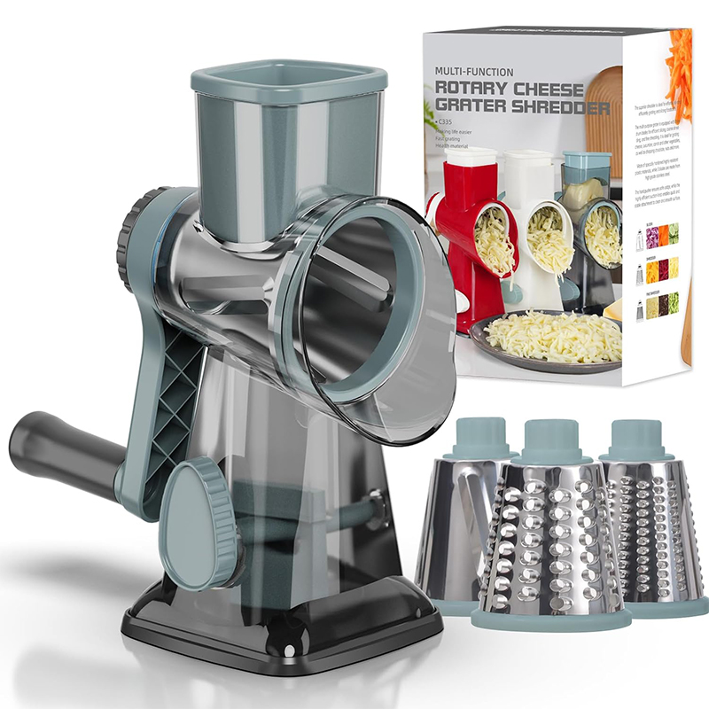 Korean Kitchen Gadgets - LMETJMA 3 in 1 Rotary Cheese