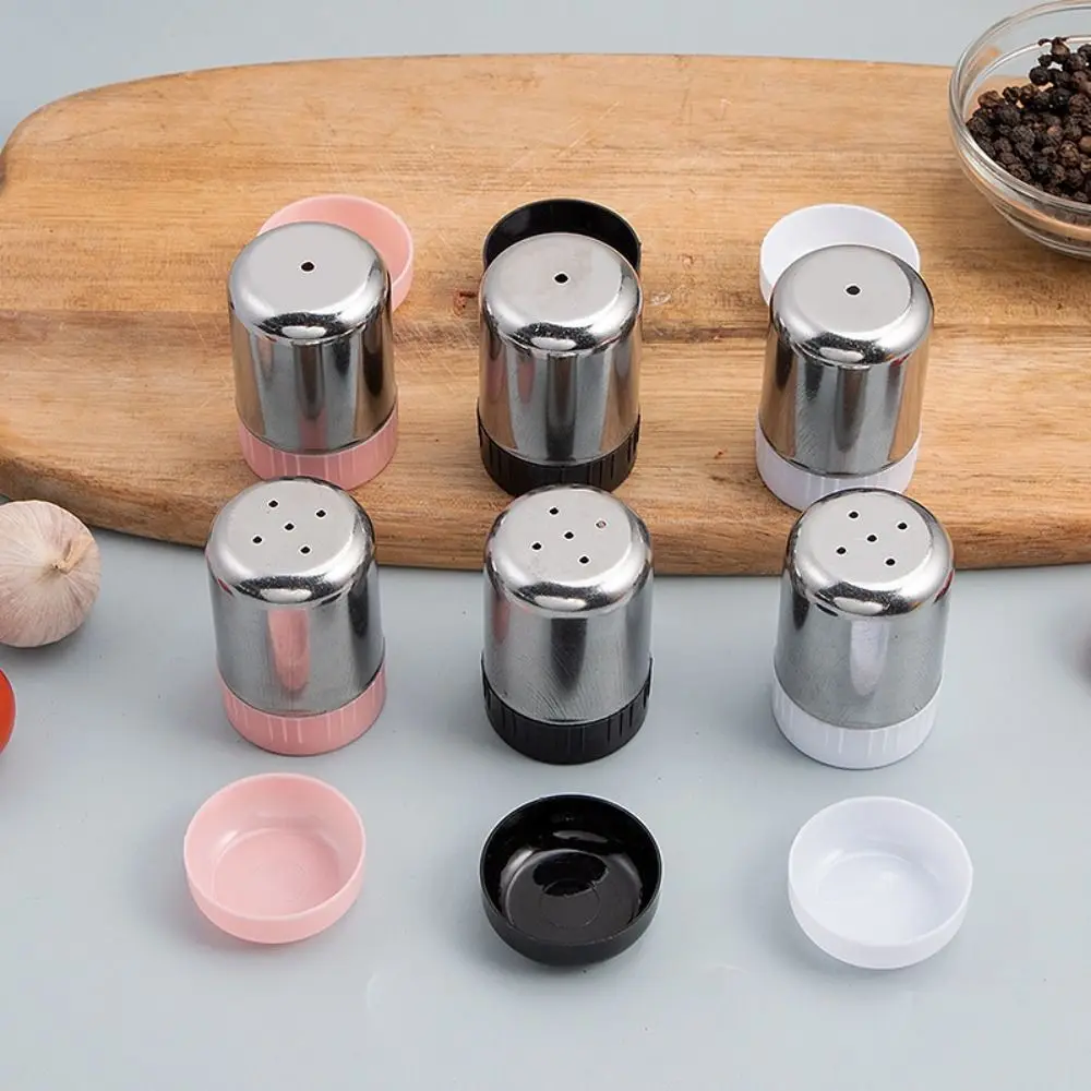 Korean Kitchen Gadgets - Stainless Steel 5-hole Salt Shaker Portable