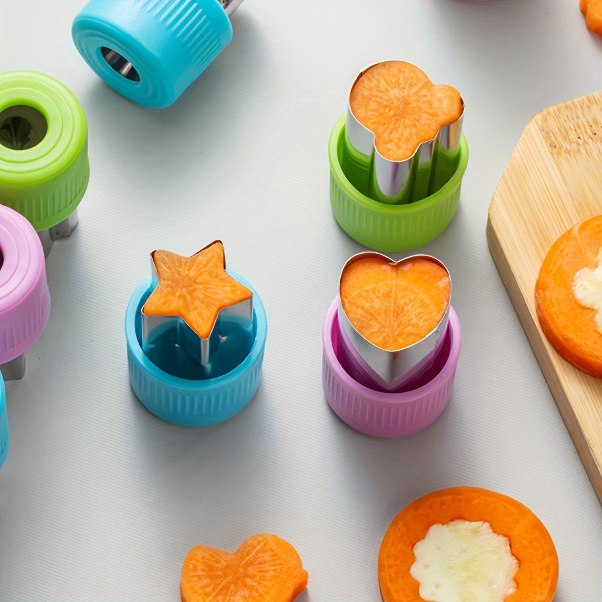 Kitchen Gadgets For Cooking - Star Heart Shape Vegetables Cutter Plastic