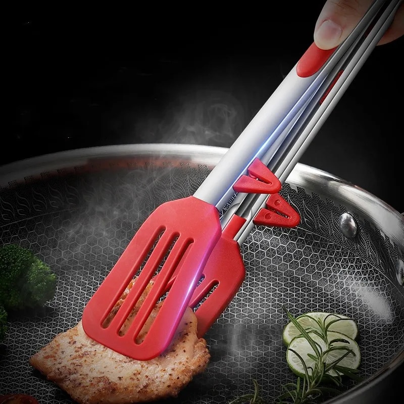 Kitchen Gadgets Gift - 9 Inche Red with Bracket Silicone