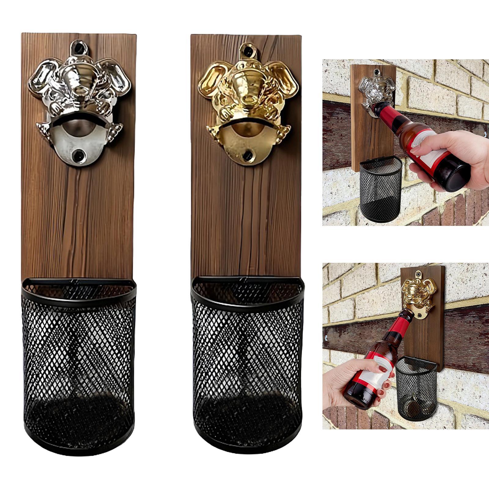 Kitchen Gadgets Gift - Magnetic Bottle Opener with Cap Collector