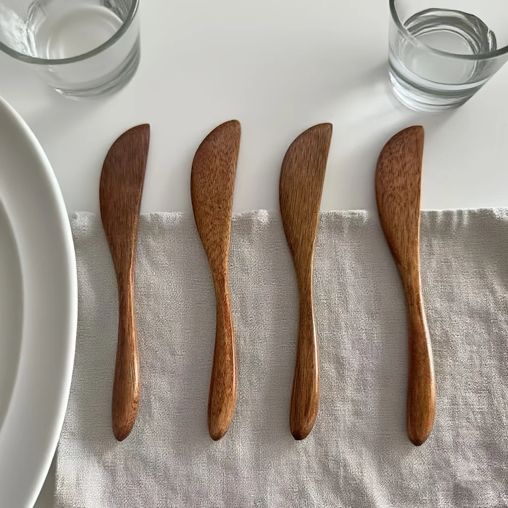 Kitchen Gadgets In Japan - 1Pc Wooden Marmalade Knife Japan Butter