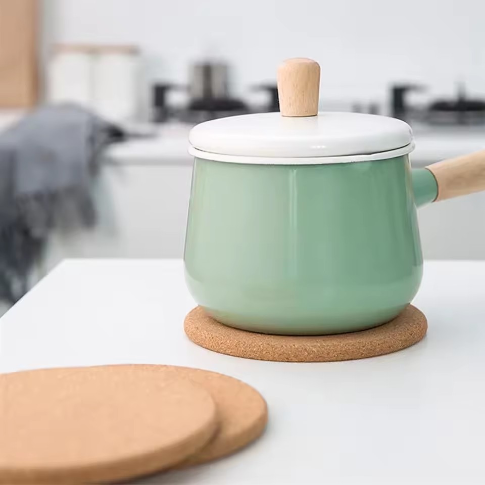 Kitchen Gadgets In Japan - 4Pcs Cork Pot Mat Heat Resistant