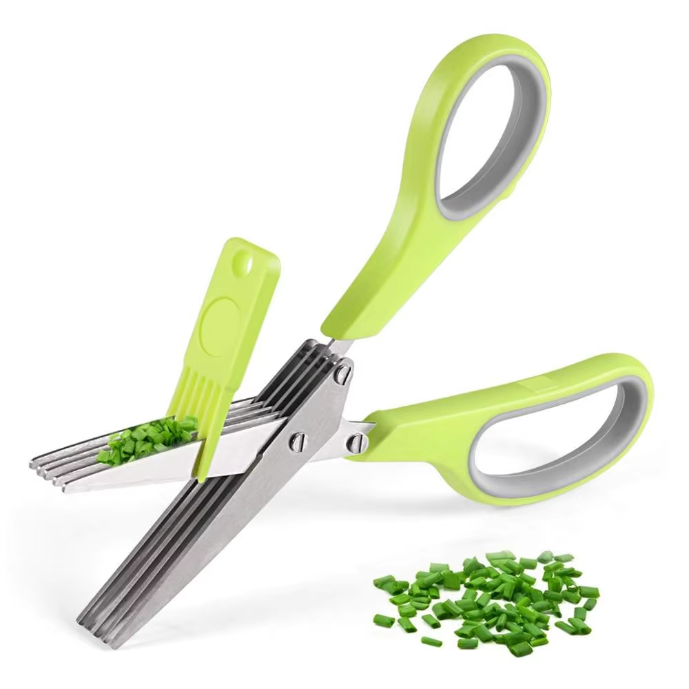 Herb Scissors 5 Blade - 5 Blade Herb Scissors Stainless Steel