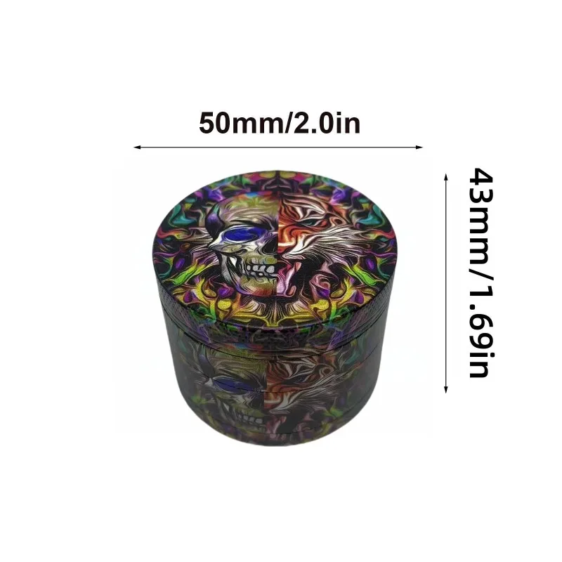 50mm Metal Skull Herb Grinder  - Kitchen Gadgets Gold 评论和价格