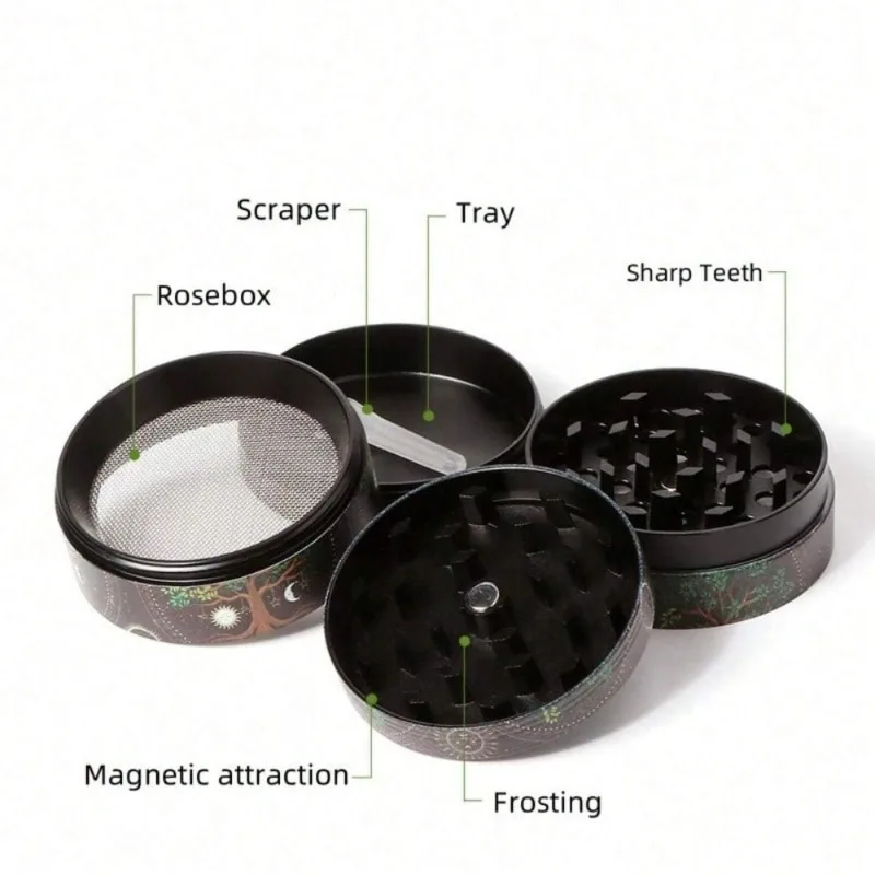 50mm Metal Skull Herb Grinder  - Kitchen Gadgets Gold 评论和价格