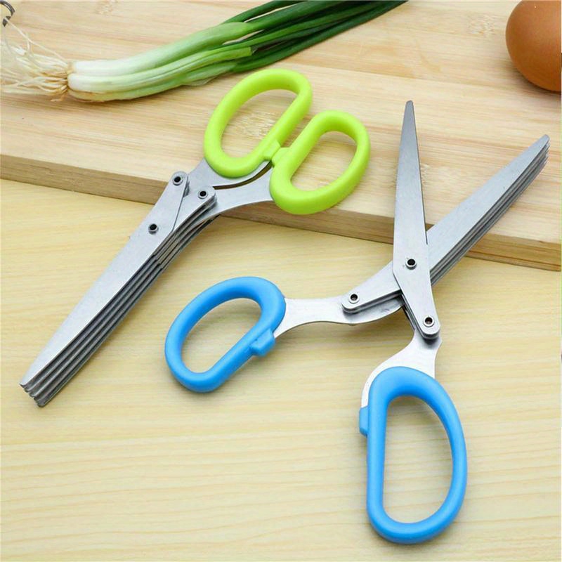 5 Blade Stainless Steel Kitche - Herb Scissors 5 Blade 评论和价格