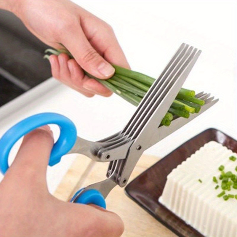5 Blade Stainless Steel Kitche - Herb Scissors 5 Blade 评论和价格