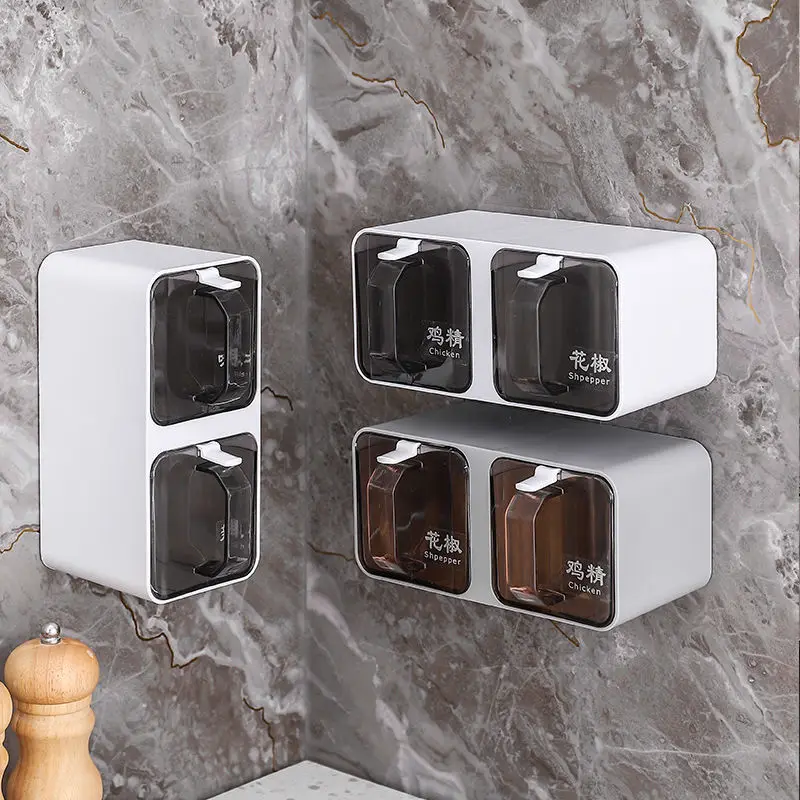 Wall-mounted Seasoning Box Spi - Korean Kitchen Gadgets 评论和价格