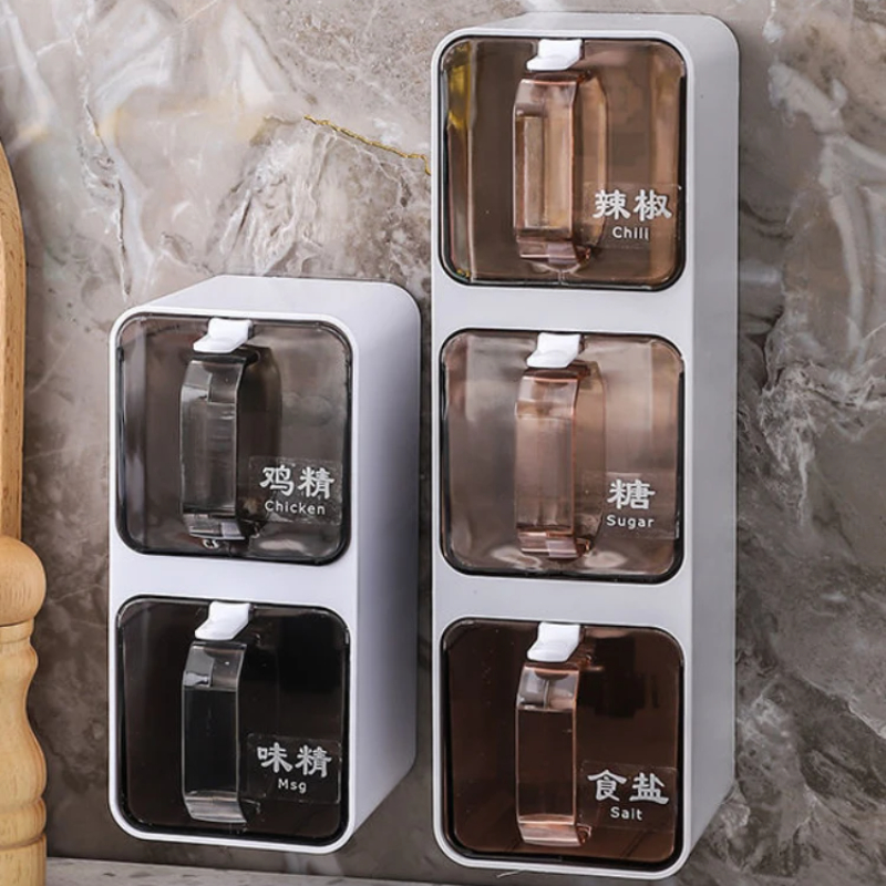 Wall-mounted Seasoning Box Spi - Korean Kitchen Gadgets 评论和价格