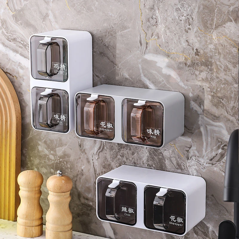 Wall-mounted Seasoning Box Spi - Korean Kitchen Gadgets 评论和价格