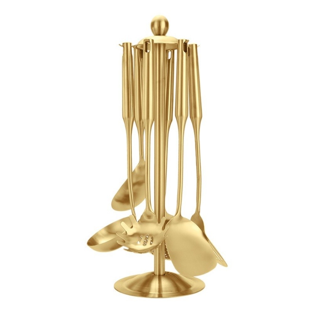Stainless Steel Kitchen Utensi - Kitchen Gadgets Gold 评论和价格