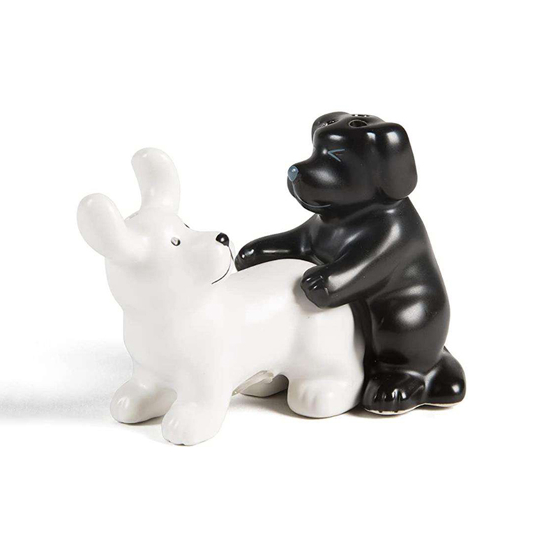 Black And White Ceramic Dog Sa - Korean Kitchen Gadgets 评论和价格