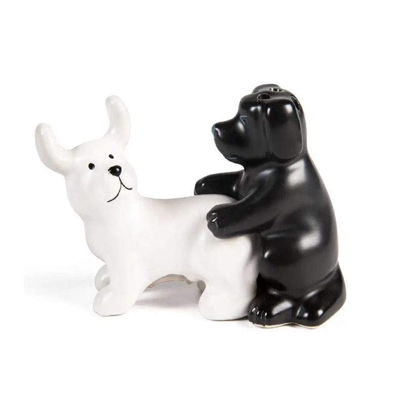 Black And White Ceramic Dog Sa - Korean Kitchen Gadgets 评论和价格