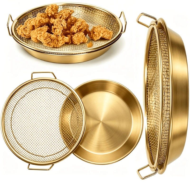 Gold Heavy Duty Deep Fryer Rac - Kitchen Gadgets Gold 评论和价格