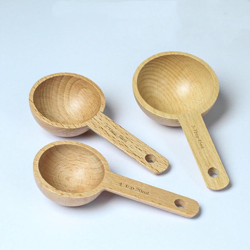 Wooden Measuring Spoon 7.5-45M - Kitchen Gadgets Gift 评论和价格
