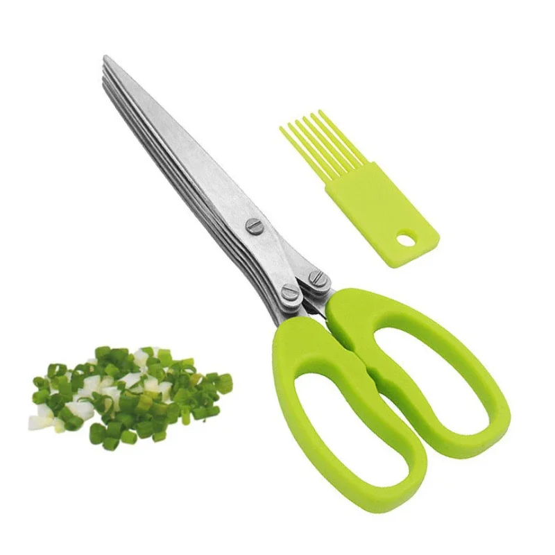 5 Blade Herb Scissors Multifun - Herb Scissors 5 Blade 评论和价格