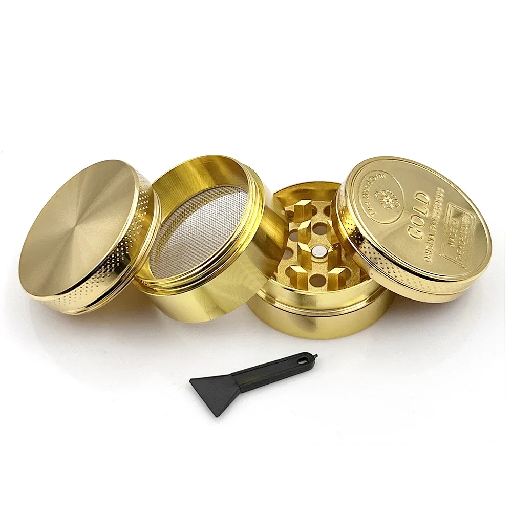 Herb Grinder 3/4 Parts Zinc Al - Kitchen Gadgets Gold 评论和价格