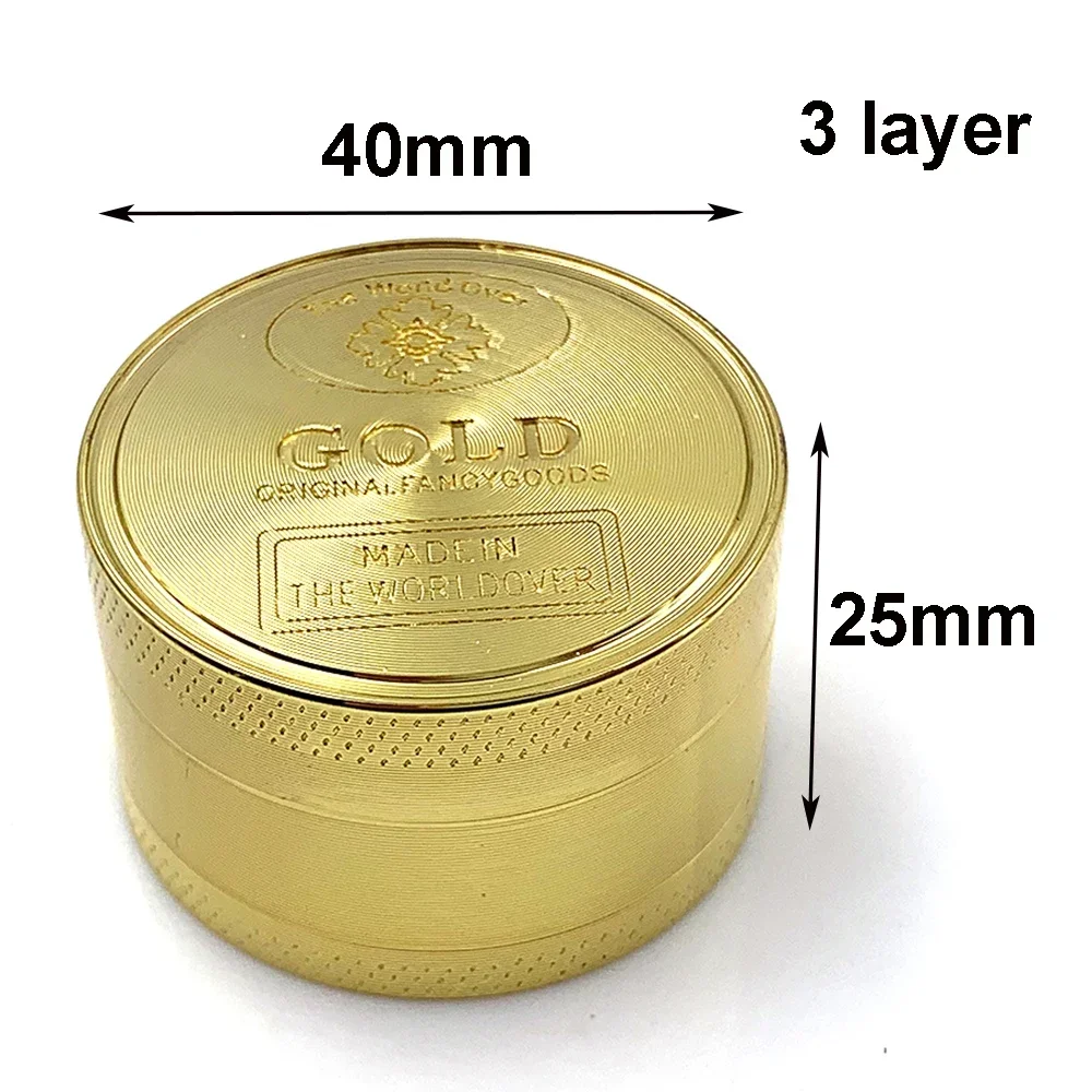 Herb Grinder 3/4 Parts Zinc Al - Kitchen Gadgets Gold 评论和价格
