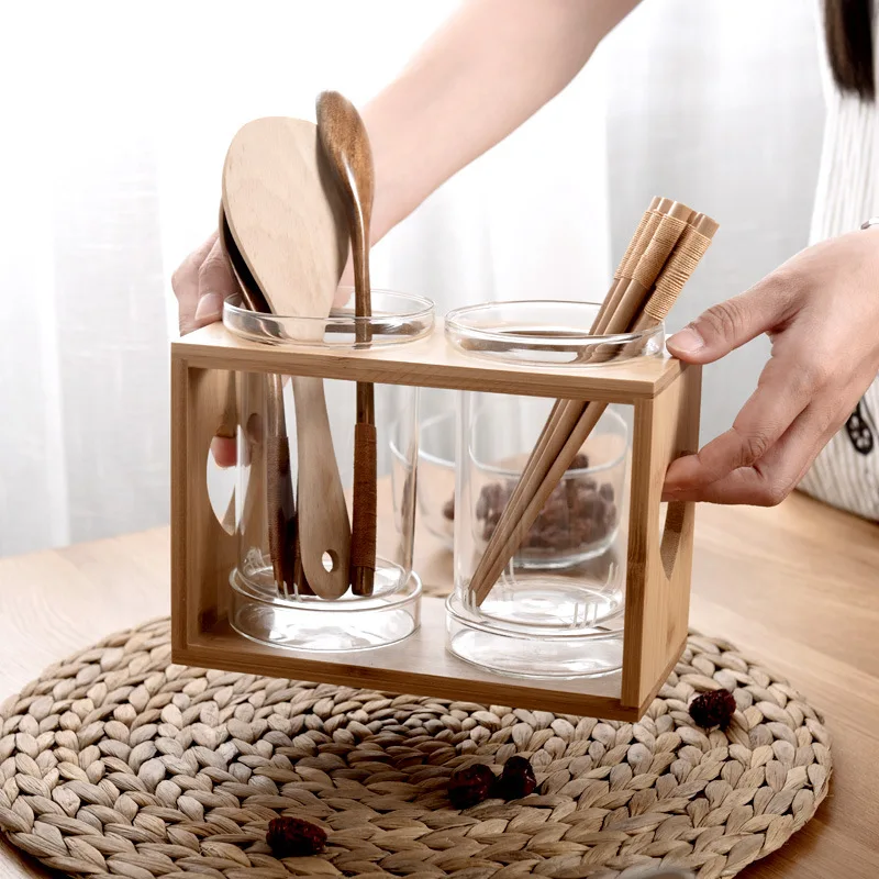 Utensils Conatiner Holder Glas - Kitchen Gadgets In Japan 评论和价格