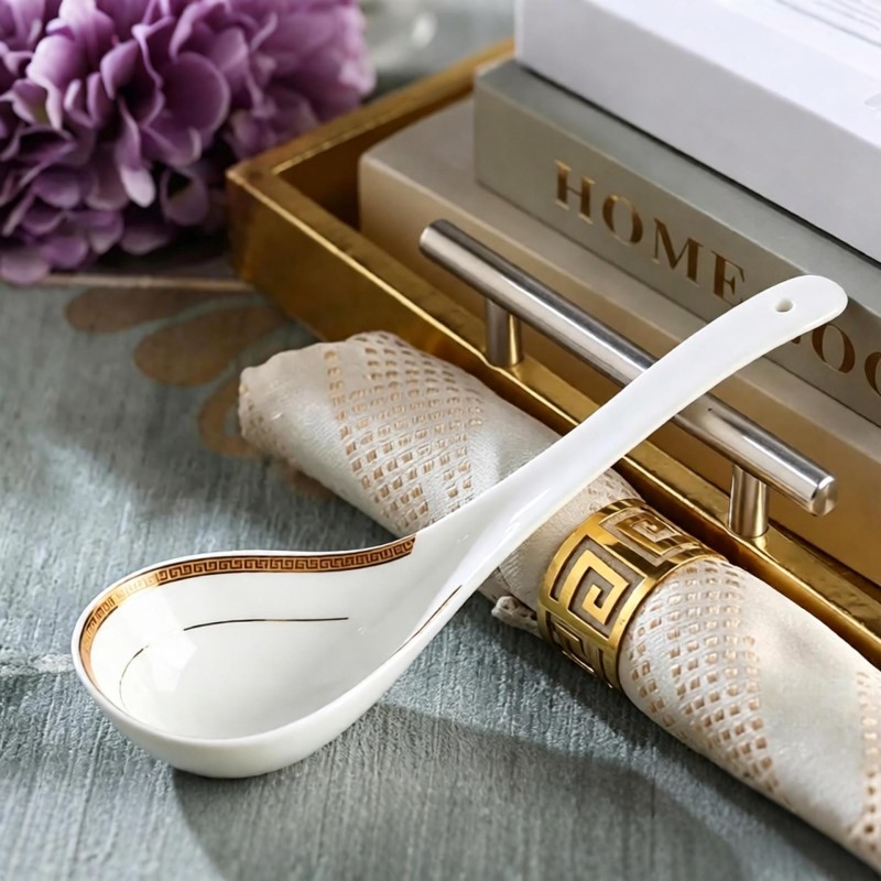Bone china soup ladle, large s - Korean Kitchen Gadgets 评论和价格