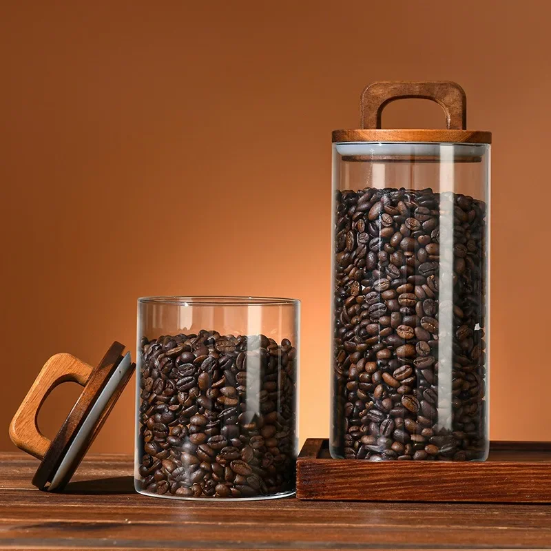 Clear Glass Jar with Bamboo Li - Korean Kitchen Gadgets 评论和价格