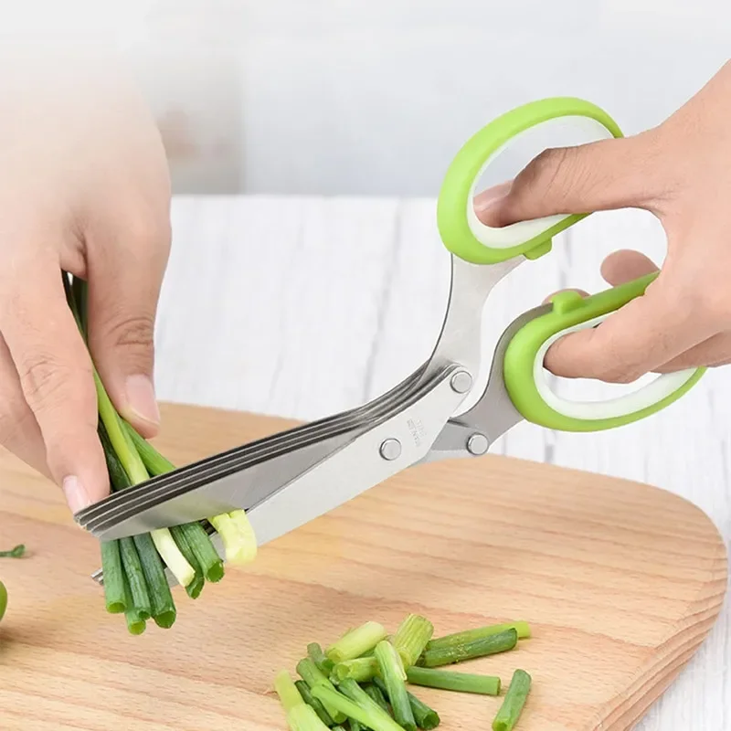 Herb Scissors Stainless Steel  - Herb Scissors 5 Blade 评论和价格