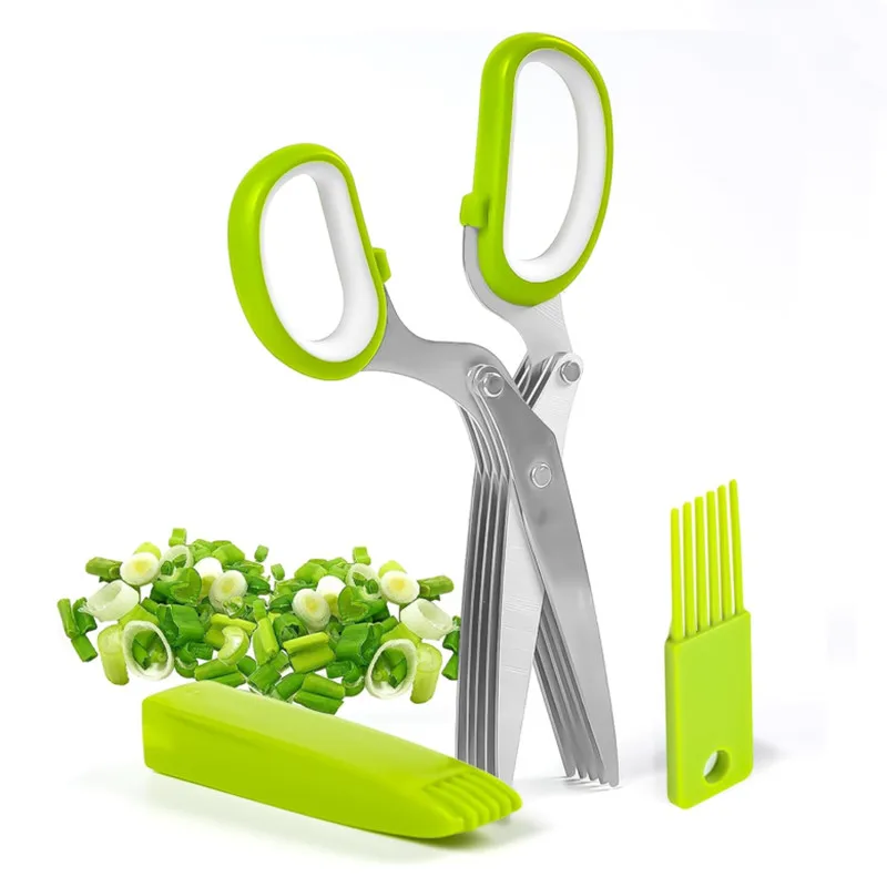 Herb Scissors Stainless Steel  - Herb Scissors 5 Blade 评论和价格