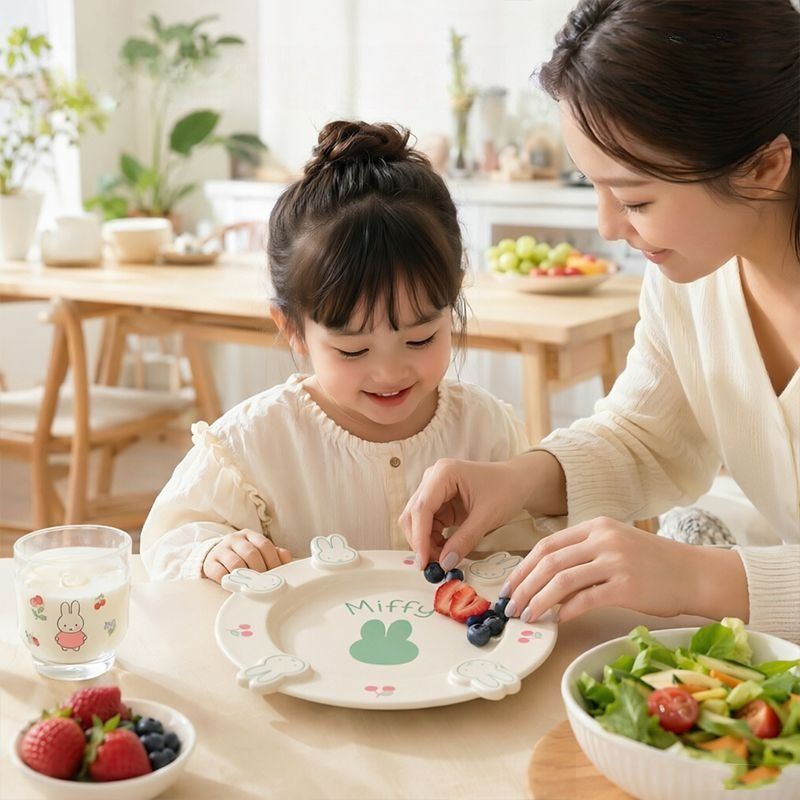Anime Miffy Dinner Plate Ceram - Kitchen Gadgets Gift 评论和价格