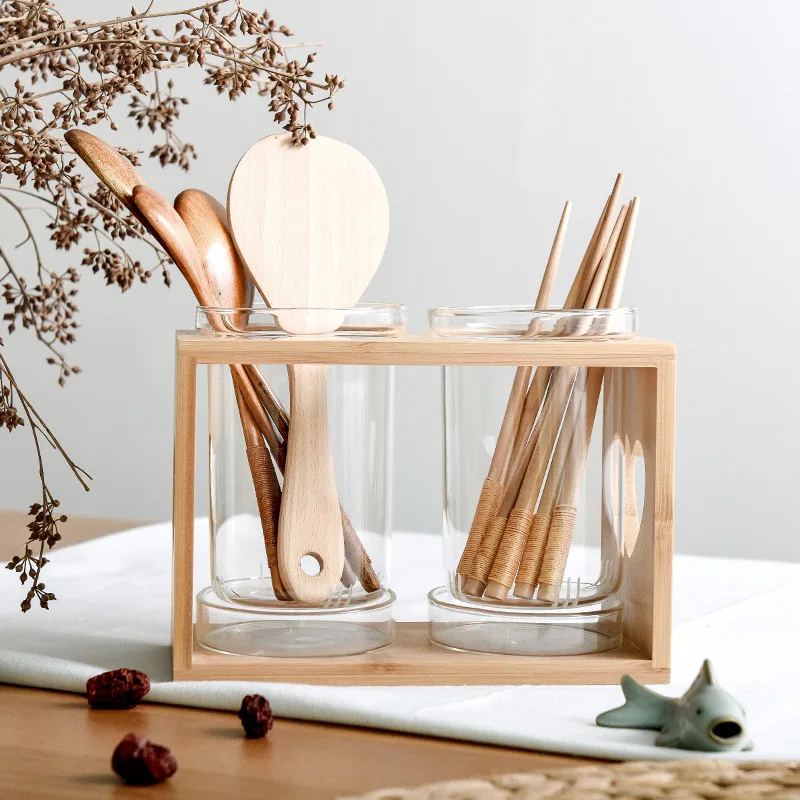 Utensils Conatiner Holder Glas - Kitchen Gadgets In Japan 评论和价格