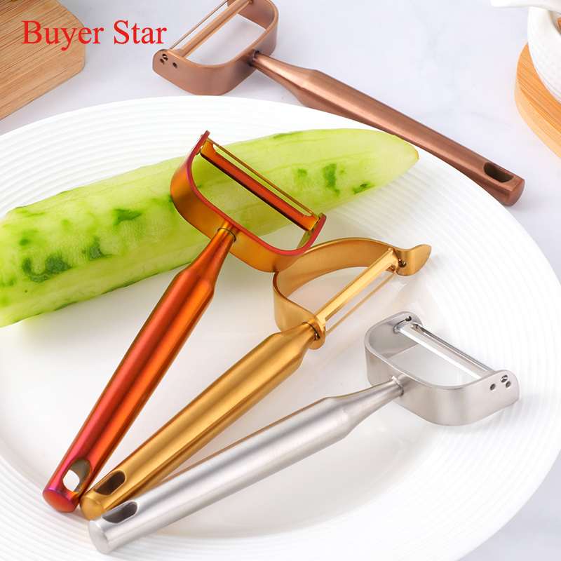 New Gold Fruit Peeler Stainles - Kitchen Gadgets Gold 评论和价格