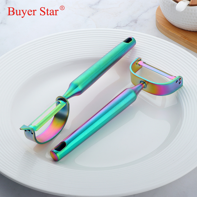 New Gold Fruit Peeler Stainles - Kitchen Gadgets Gold 评论和价格
