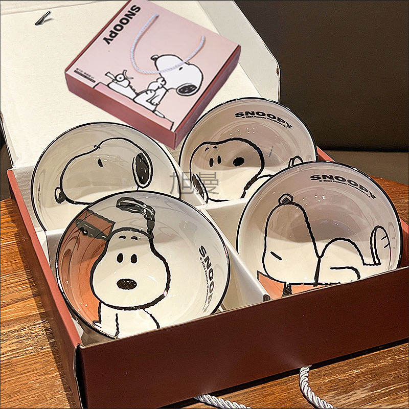 New Cute Snoopy Tableware Cera - Kitchen Gadgets Gift 评论和价格