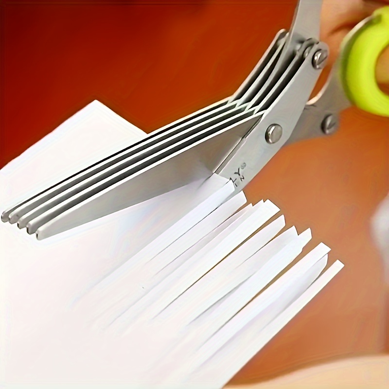 Multi-blade Stainless Steel He - Herb Scissors 5 Blade 评论和价格