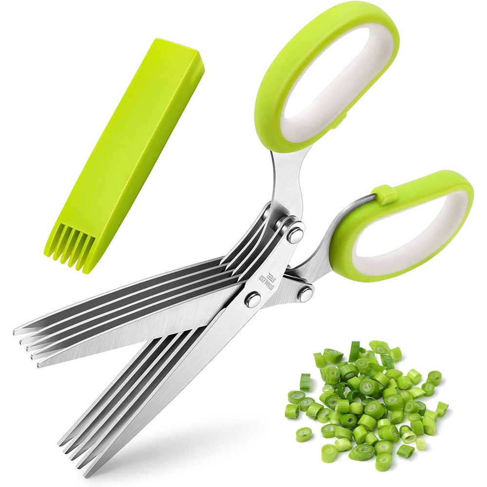 Herbal Scissors Stainless Stee - Herb Scissors 5 Blade 评论和价格