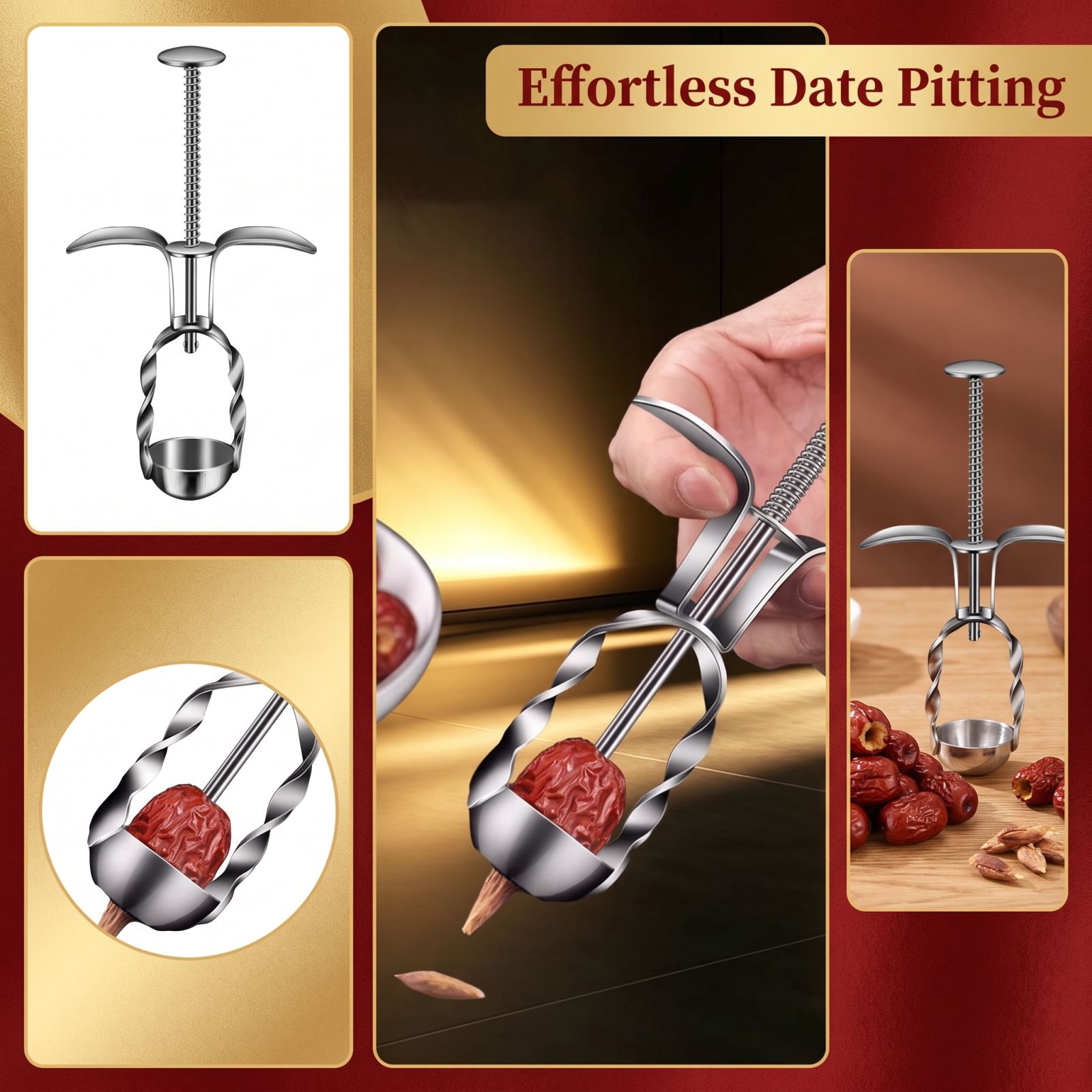 Stainless Steel Red Date Pitte - Kitchen Gadgets For Cooking 评论和价格