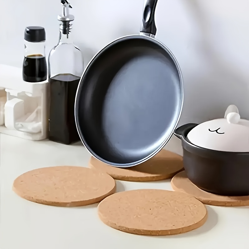 4Pcs Cork Pot Mat Heat Resista - Kitchen Gadgets In Japan 评论和价格