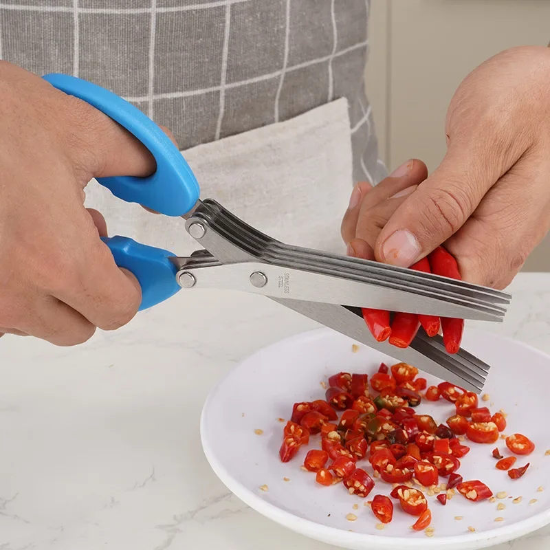 Kitchen Scissors Multifunction - Herb Scissors 5 Blade 评论和价格