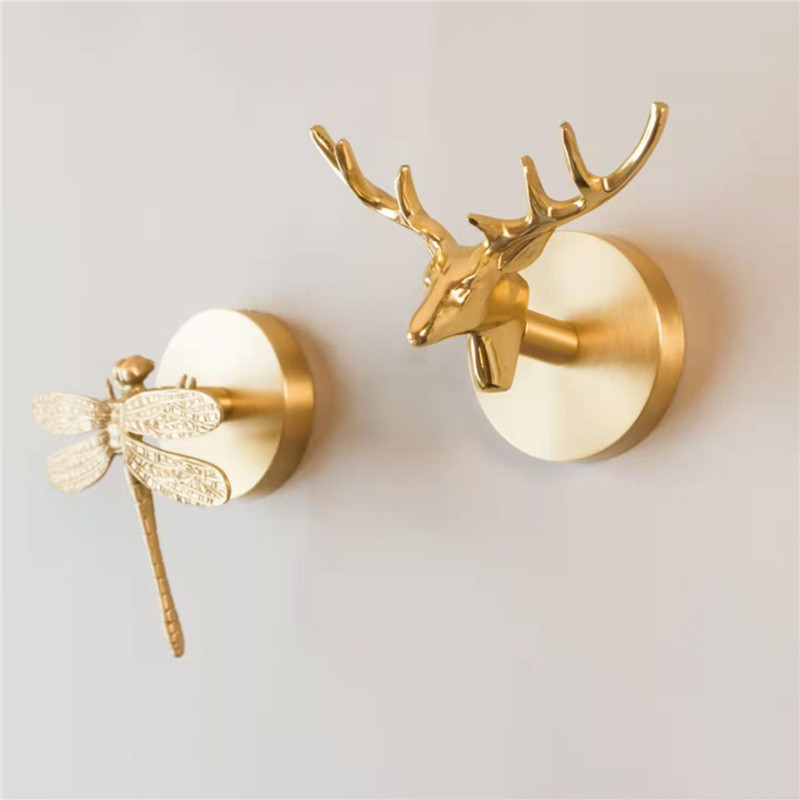 No Drilling Wall Mount Hook Br - Kitchen Gadgets Gold 评论和价格